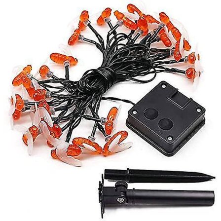 30 LED-er Solcelled Lyslenke Hage Innendørs Utendørs Bier