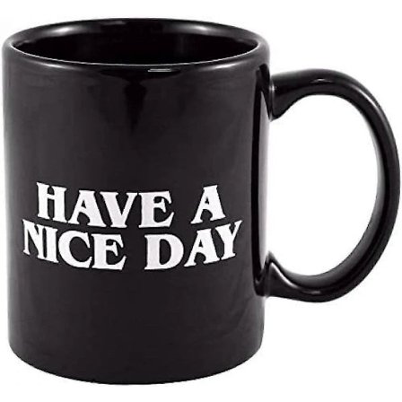 Hav en god dag kaffekrus langfinger sjov kop til kaffe mælk juice