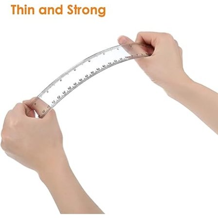 Paket Plastlinjal Rak Linjal Plast Mätverktyg för Stud