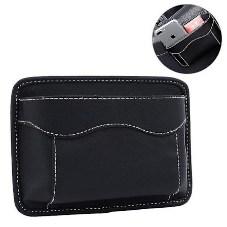 Bilhåndtaskeholder mellem sæderne, pungholder til bil, læder S