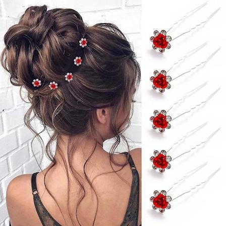 Violetit helmihiuspinnit - 20 kpl pakkaus, muodikkaat kangaskampaukset naisille ja tyt ille