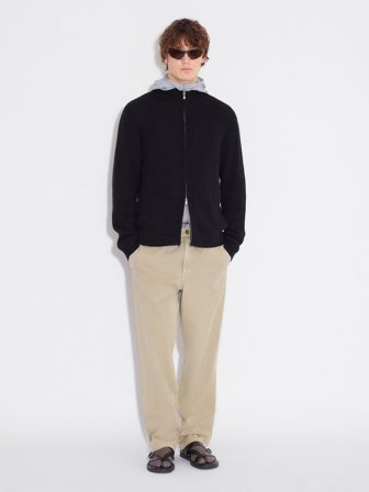 Holzweiler - Atlantic Zip Cardigan - Black - Mens - Large