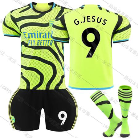 23/24 Ny sesong Borte Arsenal F.C. G.JESUS Nr 9 Barn Jersey-pakke Barn-16