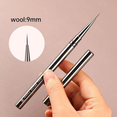 2 stk Nail Brush Nail Art Liner Brushes Pen 0,9 LINE 0,9 LINE