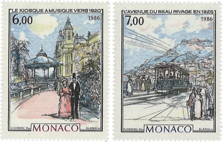 Monaco 1986 - YT 1543-1544 - Postfrisk - Postfrisk