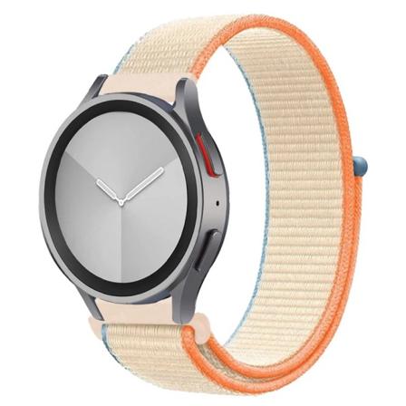 Nylon för Samsung Galaxy Watch 6/5/ pro/4/Classic/active 2 43-47-40-44mm 20mm/22mm sportarmband huawei gt 2/e/3 rem 60 cream 22mm watch band