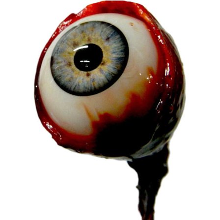 Realistisk Halloween Øjeæble - Halloween Dekoration - Horror Rekvisitter - Kunstigt Blodigt Øjeæble