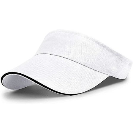 Visir Cap Anti UV Dam Visir Cap Herr Solskydd Anti-Sun Beach Visir, White