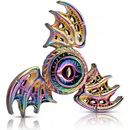 Dragon Wings Eye Tri Fidget Spinner Metal Hånd Spinner Lav Støj Høj Hastighed Fokus Legetøj med Selvsmørende Stållejer