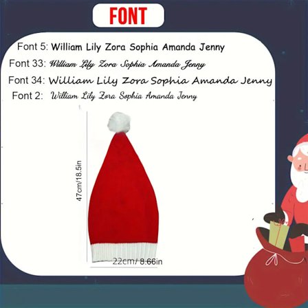 Personlig Tilpasset Lue, Julelue