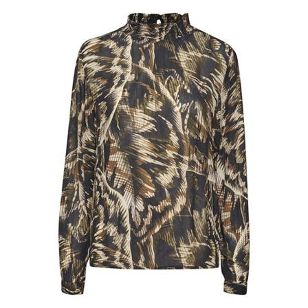 Kaffe, KAerina Amber Blouse Bruin, Dames, Maat:M