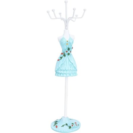 Dukke Smykke Display (Stil 3), Øreringe Halskæde Ring Smykkeholder Display Stativ Prinsesse Dres