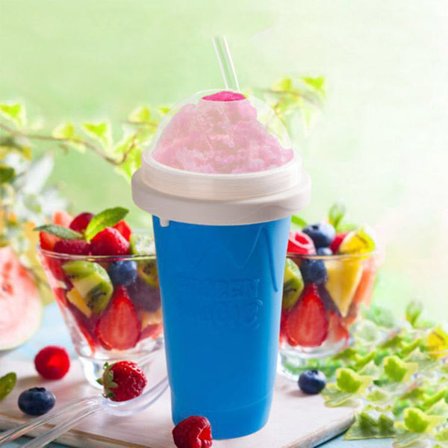 Smoothie Cup, Glas Cup, Summer Milkshake Slush Cups blå