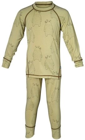 Isbjörn Polarbear Set Baselayer Kids Forest Dew