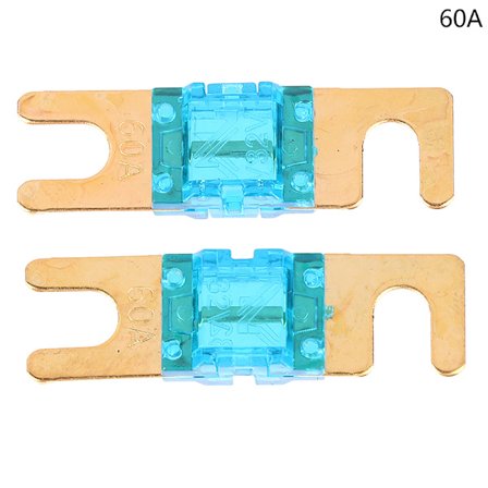 2 stk forgyldt stud bilsikringer mini bil eller sikring 20A-200A 32V Au