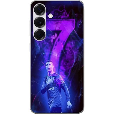 Kompatibel Mobilcover til Samsung Samsung Galaxy S25 Ronaldo 7 - Fodboldlegende i Handling for Fans