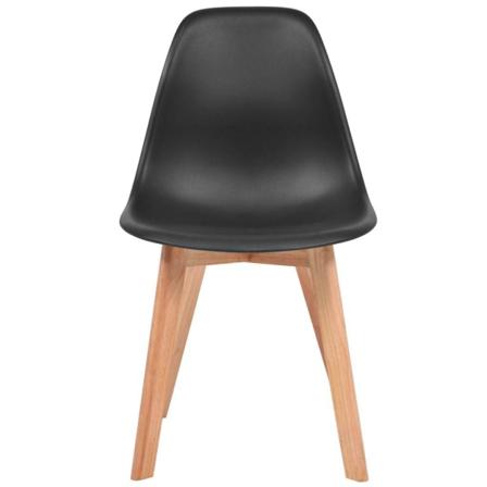 Vidaxl Matstolar 2 St Svart Plast Svart