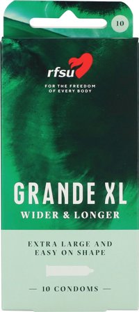 RFSU Grande XL Kondomer 10 stk, Mænd, Krop & Helse, Kondomer