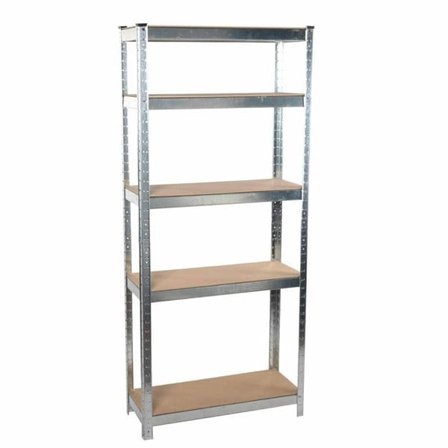 Opbevaringshylde 172 x 75 x 30 cm med 5 hylder
