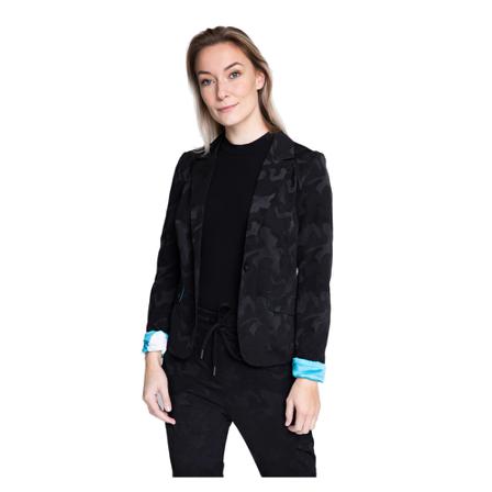Zhrill Betsy Camouflage Blazer , Zwart , Dames , Maat: S