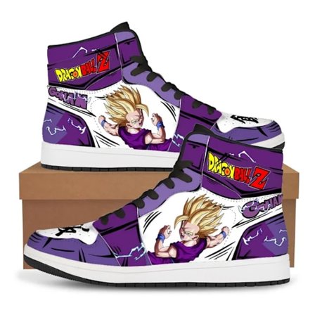 Dragon Ball Anime Shoes Herr Dropshipping Gouku Cartoon Cosplay Sneakers Super Saiyan Man High Top Vulkaniserade löparskor Present