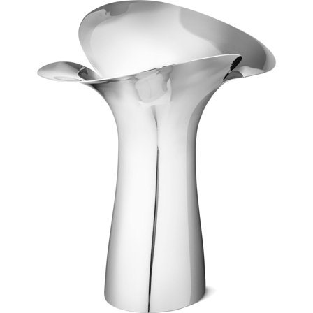 Georg jensen Bloom Botanica vase, stor' - 'Blankt stål