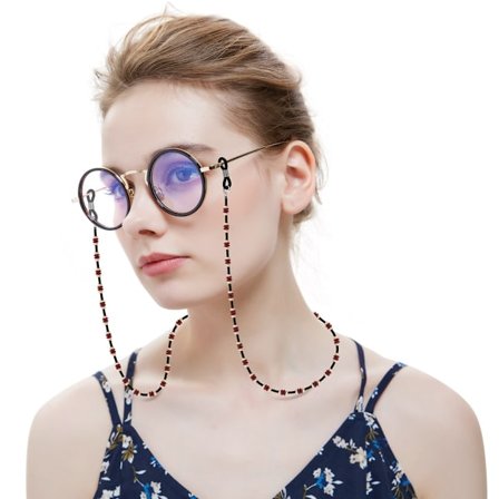 Brillerem med perler til solbriller, læsebriller