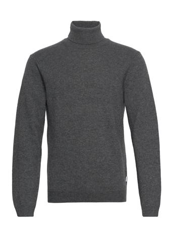 Karl Roll Neck Bounty Knit Knitwear Turtlenecks Grå Casual Friday