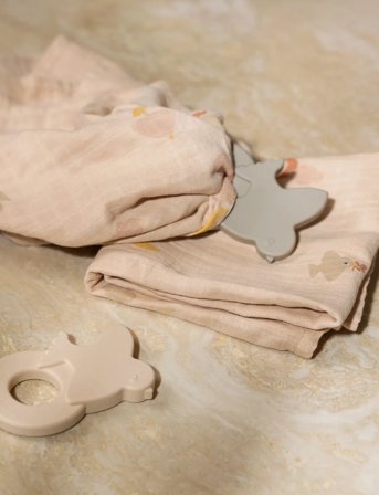 Moonboon Organic Muslins, 2. Pak. - Beige - ONE SIZE