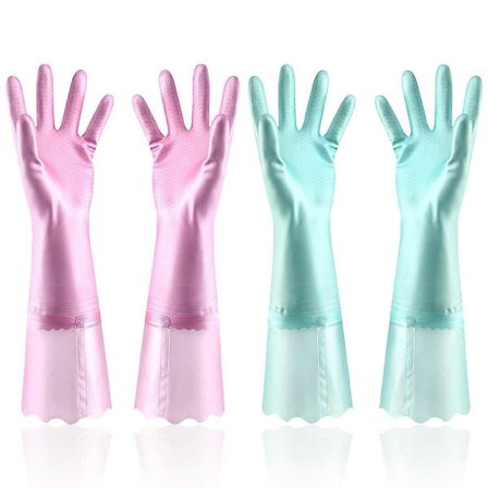 Gjenbrukbare oppvaskhansker, PVC vanntett sklisikker