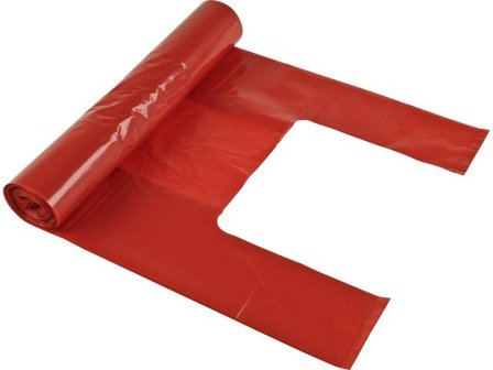 POLYNOVA Plastsäck knyt LD 30L 35my röd 25/rl - Lyreco - Städ och hygien - Påsar och säckar - Plastsäckar