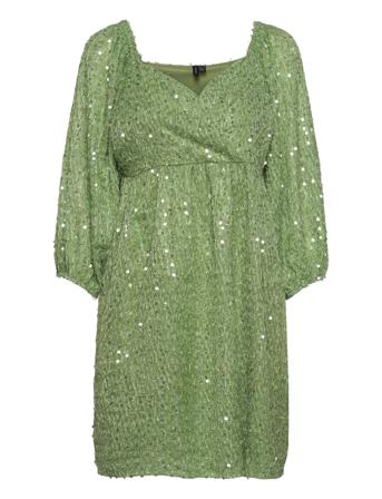 Vmflirtly 7/8 Short Dress Exp Green Vero Moda