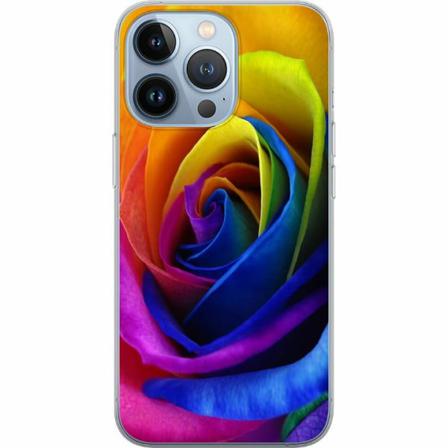 Apple Iphone 14 Pro Genomskinligt Skal Rainbow Rose