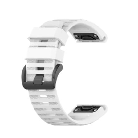 Silikonarmband Vit för Garmin Fenix ​​5X/6X/7X 26mm Vit