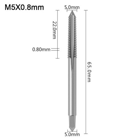 Tappborr Skaft Tappborrkronor M5X0.8RAK RAK