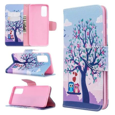 Plånboksfodral Samsung Galaxy S20 – Ugglor på Gunga