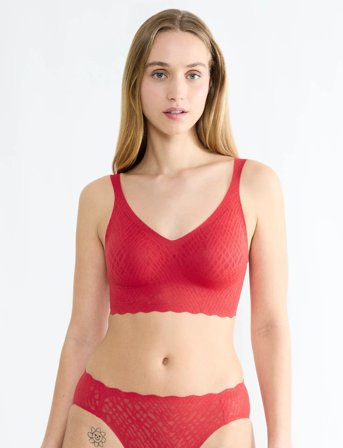 sloggi Sloggi Zero Feel Bliss Festive Bral - Red - XS