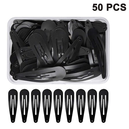 Pakke med 50 hårspenner for jenter, hårspenner for barn