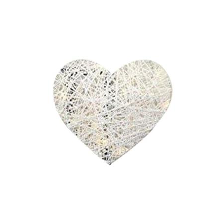 Flettet hjerteformet valentinsdag dekorationsgave til kæresten