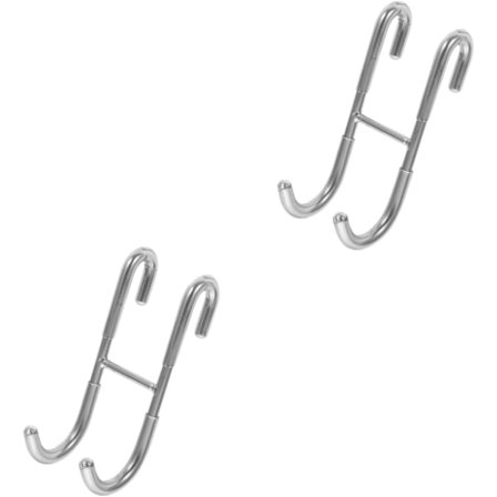 2 kpl Suihkukoukku Lasisuihkukoukku Pyyhekoukku Kylpyhuoneeseen Ruostumaton teräs asennettavaksi