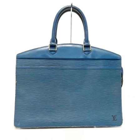 Louis Vuitton Vintage, Pre-owned Leather Riviera Bag Blauw, Dames, Maat:ONE Size