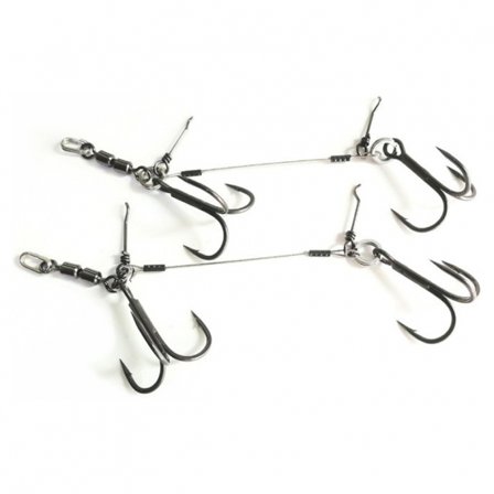 Pikecraft Double Swivel Stinger Rig L (2pcs) - BKK 1/0