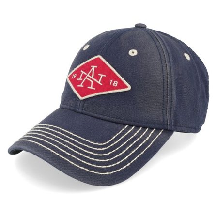 American Needle - Blå unconstructed Keps - Originals U2 Squared Navy Dad Cap @ Hatstore