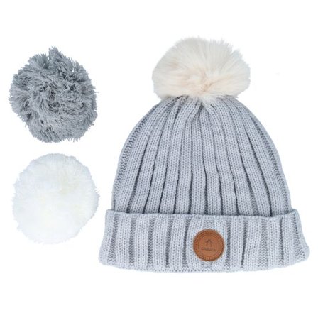 Cabaïa - Grå pom Beanie - Beanie Kir Royal Light Grey Pol Pom @ Hatstore