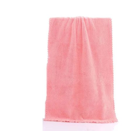 35*75cm Coral Velvet Håndklæde Ansigtshåndklæde PINK