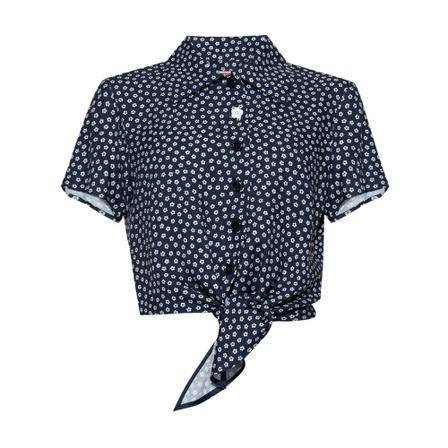 Kenzo Shirt with floral motif Blå, Dame Skjorter