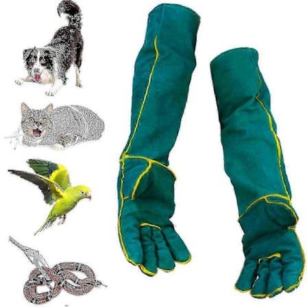 60 cm / 24 tuuman puremisen kestävät käsineet eläinten käsittelyyn puutarhanhoidossa koirankoulutuksessa