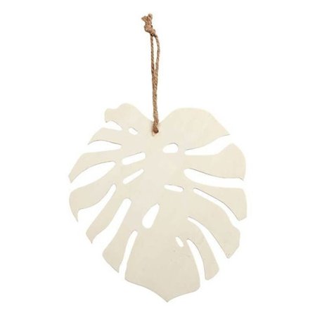 Dekoratiivinen tuki - Monstera - 19 x 20 cm - Puu - Ruskea - Yhdistetty