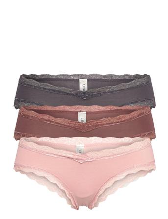 Brief 3 P Cotton Maternity Br Trusser, Tanga Briefs Lyserød Lindex