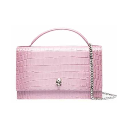 Alexander McQueen Shoulder Tass , Roze , Dames , Maat: ONE Size Schoudertassen